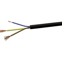 VOKA Kabelwerk H05VVF3X15 Schlauchleitung H03VV-F 3 x 1.5 mm2 Schwarz 100 m