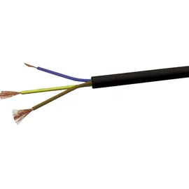 VOKA Kabelwerk H05VVF3X15 Schlauchleitung H03VV-F 3 x 1.5 mm2 Schwarz 100 m