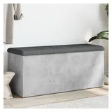 furnicato Truhenbank Sitzbank mit Stauraum Betongrau 102 x 42 x 45 cm grau 102 cm x 45 cm