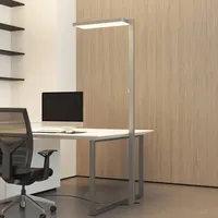 ARCCHIO LED-Stehleuchte Timon, 54W, silber, Höhe 195 cm