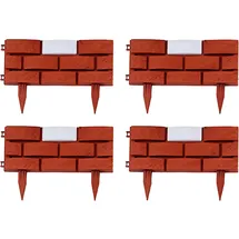 Hti-Living HTI-Living, Beeteinfassung Länge 690 cm Ziegelsteinoptik Rot