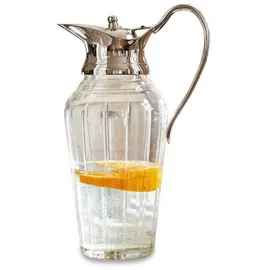 Mirabeau Wasserkaraffe Krug Braux klar/silber silberfarben|weiß