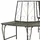 vidaXL Baumbank Halbrund 160 cm Stahl