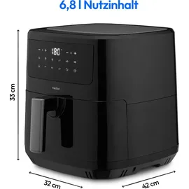 Medion LIFE P10 XL Duo Heißluftfritteuse MD 11750 schwarz