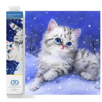 Diamond Dotz Katze im Schnee,