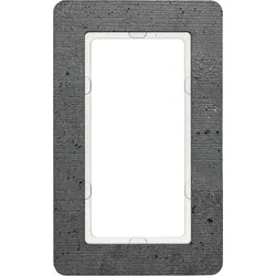 BERKER Rahmen 13096020 grau Beton strukturiert