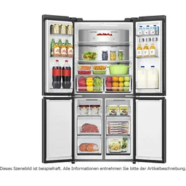 Hisense RQ5P470SAFD Multi Door (483 l, 1785 mm hoch, Schwarz)