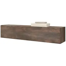 furn.design Hängeschrank, Eiche, Grau, Holzwerkstoff, Nachbildung,Eiche, 152x30x30 cm, Wohnzimmer, Wohnwände, Hängeelemente