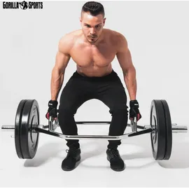 Gorilla Sports Trap Bar Hantelstange Hexagon 25 kg grau