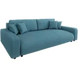 s-style möbel Bigsofa, Türkis, Cord-Stoff schöner Sitzkomfort