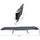 Outsunny Gartenliege 182 x 56 x 25 cm Schwarz