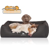 Knuffelwuff Tierbett Hundebett Columbia, Orthopädisch schwarz 63 cm x 85 cm