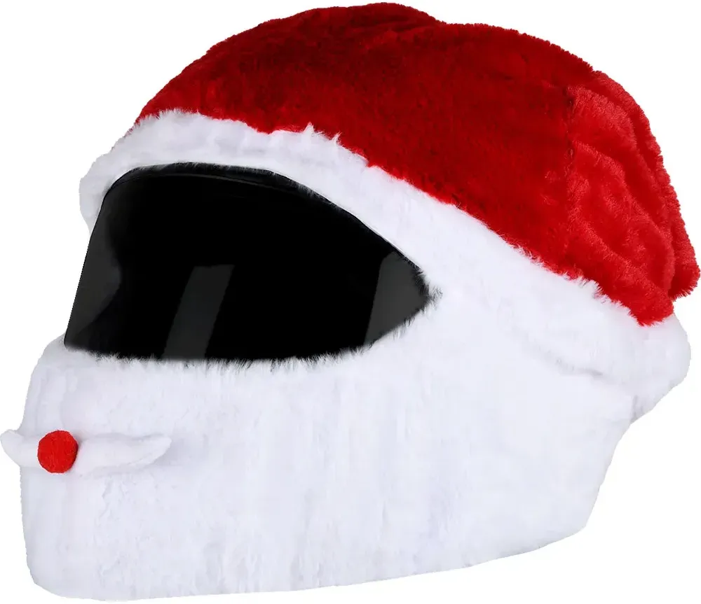 Booster Christmas Hat Helmüberzug - Red / White - One Size