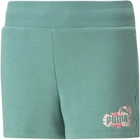 Puma Essentials+ Flower Power Shorts Mädchen 84 - adriatic