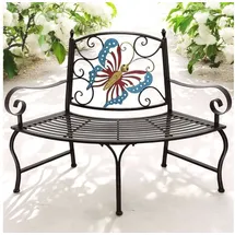 DanDiBo Ambiente Baumbank Halbrund 140 x 60 x 100 cm Braun