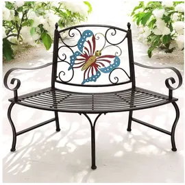 DanDiBo Ambiente Baumbank Halbrund 140 x 60 x 100 cm Braun