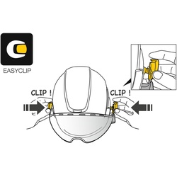 PETZL - Gesichtsschutz - VIZEN MESH - komplett mit Easyclip