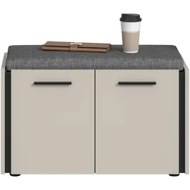 Home Affaire RAK 75 x 43 x 40 cm 2 Türen/4 Fächer schwarz