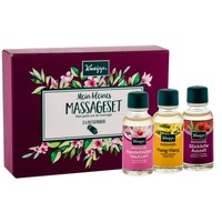 Kneipp Massage Oil Geschenkset Massageöl Ylang-Ylang 20 ml + Massageöl Glückliche Auszeit 20 ml + Massageöl Mandelblüten Hautzart 20 ml