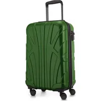 suitline Hartschalenkoffer Trolley 4-Rollen Cabin 55 cm / 34 l grün