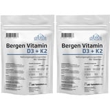 Vitamin D3 5000 IU & Vitamin K2 200mcg MK-7 Menachinon-7 D3 I.E. 360 Tabletten