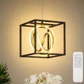 Fischer Leuchten Gisi 1x LED schwarz matt goldfarben
