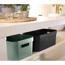 Eda Aufbewahrungsbox STONE 12 l 1-tlg. schwarz