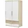 Paidi Kinderkleiderschrank Fionn 123,6 x 206,9 x 63,9 cm Eiche weiß