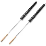 HJZHII 2 Stück 72cm Heizkörperbürste,Heizungsbürste,Heizkörper Reinigen Reinigungsbürste Flexible Weichem Reinigung Bürste Werkzeug für Heizung Heizungkörper Flachheizkörper