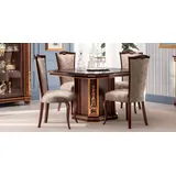 Klassischer Designer Stuhl Echtes Holz Stühle Barock Rokoko Antik Stil Italy