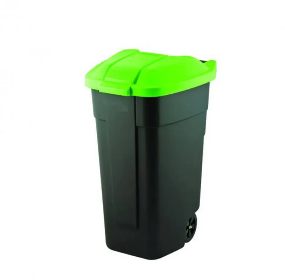 Abfalleimer mit Rolle 110L