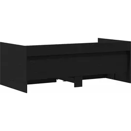 vidaXL Tagesbett 100 x 200 cm Schwarz