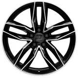 2DRV WH40 schwarz hochglanzpoliert 7.5x18 ET44 5x112 ML66.6