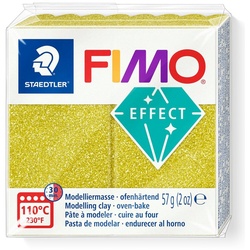 FIMO Modelliermasse effect Glitter, 57 g goldfarben