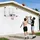 sportnow Basketballkorb Basketballbrett mit Korb Wandmontage für Outdoor, Stahl - Schwarz/Transparent/Weiß
