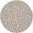 myfelt Hella Filzkugelteppich Ø 90 cm Grau/Weiß/Mehrfarbig