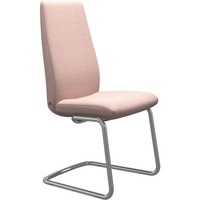 Stressless® Polsterstuhl Laurel, High Back, Größe L, mit Beinen aus Stahl in Schwarz matt rosa