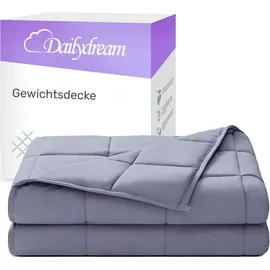 DAILYDREAM Gewichtsdecke für Erwachsene aus 100% Baumwolle, Edition"Grau"