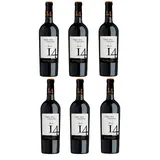 6 Flaschen Primitivo di Marina  14 a 0,75 L 14 % vol. Halbtrockener Rotwein