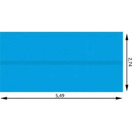 Tectake Poolabdeckung, rechteckig und selbstschwimmend 274 x 549 cm