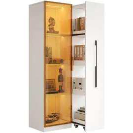modfu Vitrine 70 x 40 x 160 cm Weiß