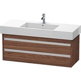 Duravit Ketho Waschtisch-Unterschrank KT664202121 120 x 45,5 cm, nussbaum dunkel, 2 Schubkästen, wandhängend