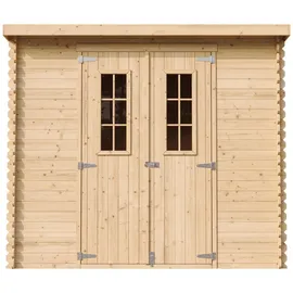 TIMBELA Gartenhaus M310C+M310G 1,42 x 2,00 m Beige