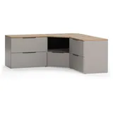 Vichy Vicco Wohnwand, Greige, Sonoma Eiche, Holzwerkstoff, Rechteckig, 68x50x68 cm, Wohnzimmer, Wohnwände, Wohnwand-Sets