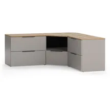 Vichy Vicco Wohnwand, Greige, Sonoma Eiche, Holzwerkstoff, Rechteckig, 68x50x68 cm, Wohnzimmer, Wohnwände, Wohnwand-Sets