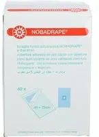 NOBADRAPE® drap bleu 2 plis avec trou Stérile 45 x 75 cm Papier D ́Aluminium 40 pc(s)