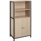 Tectake Highboard Doncaster 60 x 125 x 38 cm Braun