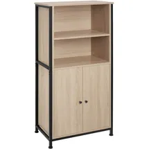 Tectake Highboard Doncaster 60 x 125 x 38 cm Braun