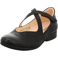 THINK! Damen GUAD2 chromfrei gegerbte nachhaltige Halbschuhe, SCHWARZ 39