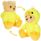 brubies Teddy Küken 25 cm Teddybär im Kükenkostüm mit Kapuze - Plüschtier für kuschelige Abenteuer - Kuscheltier Geschenk für Kinder
